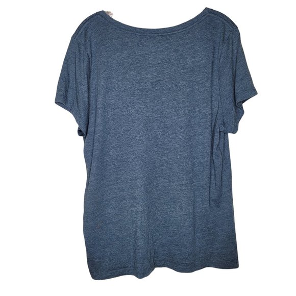 Hurley Gray Short Sleeve V-Neck T-Shirt Palm Trees Size XL - Picture 3 of 4